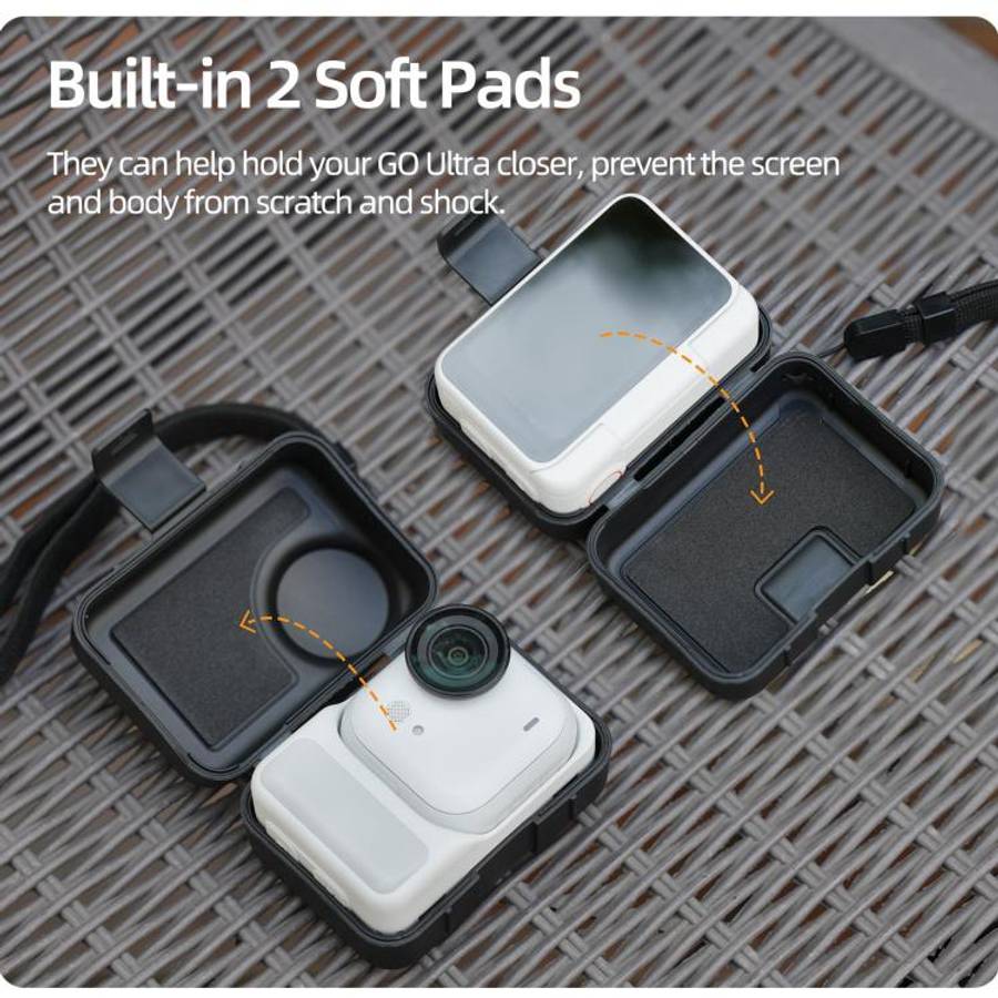 For Insta360 GO Ultra Sunnylife Portable Protective Case Shock-proof Dust-proof Storage Box with ...