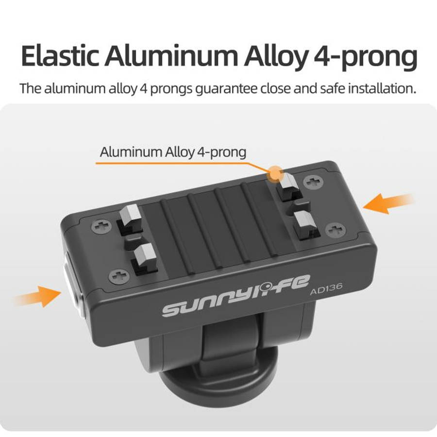 Sunnylife Magnetic Quick Release Adapter Mount 1/4 180 Tilt Adjustable Selfie Stick Adapter Stand...