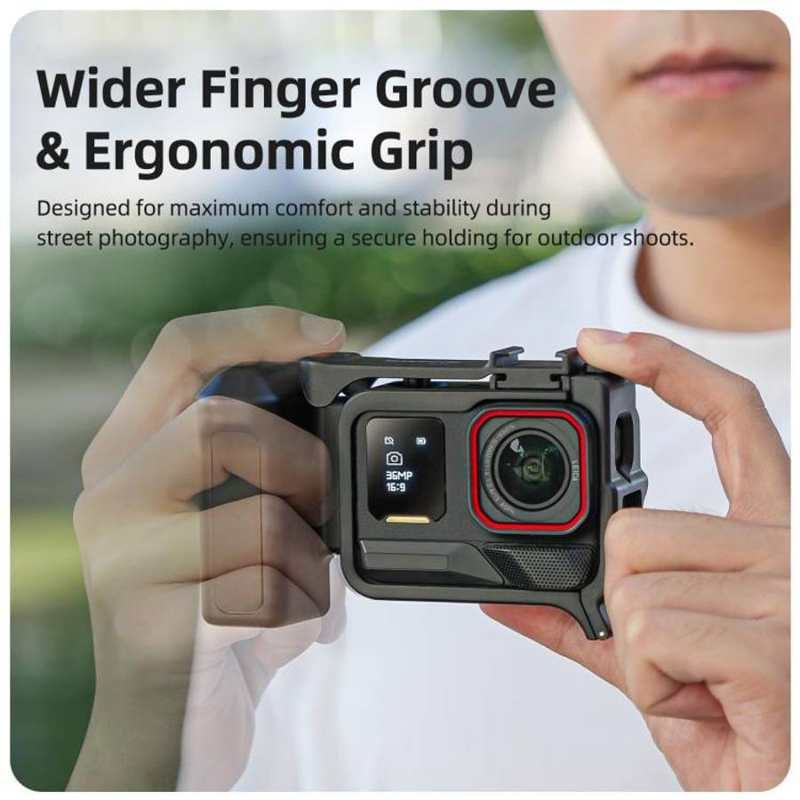 Sunnylife Street Photography Handle Ergonomic Hand Grip Quick Release Shutter Handle for Insta360...