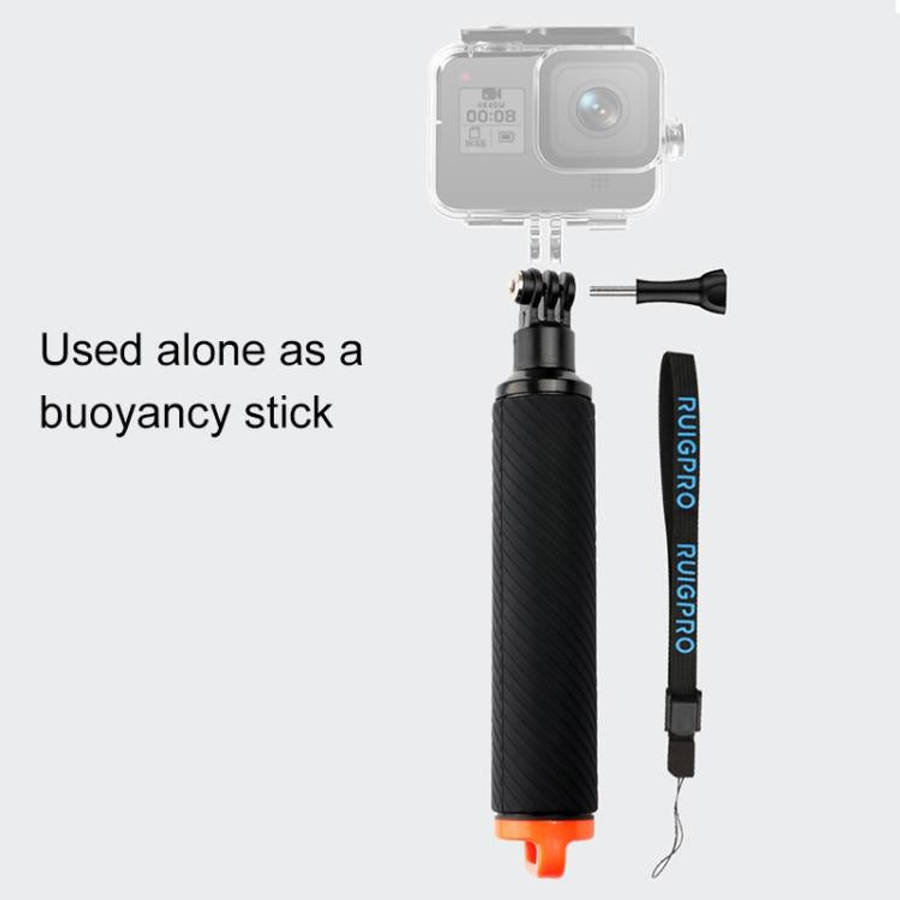 Shutter Trigger + Floating Hand Grip Diving Buoyancy Stick with Adjustable Anti-lost Strap & Scre...