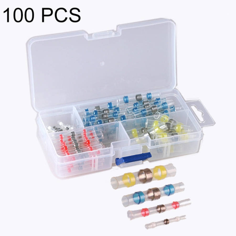 100 PCS / Box Professional Water Resistant Solder Ring Heat-shrinkable Tube, 100 PCS / Set