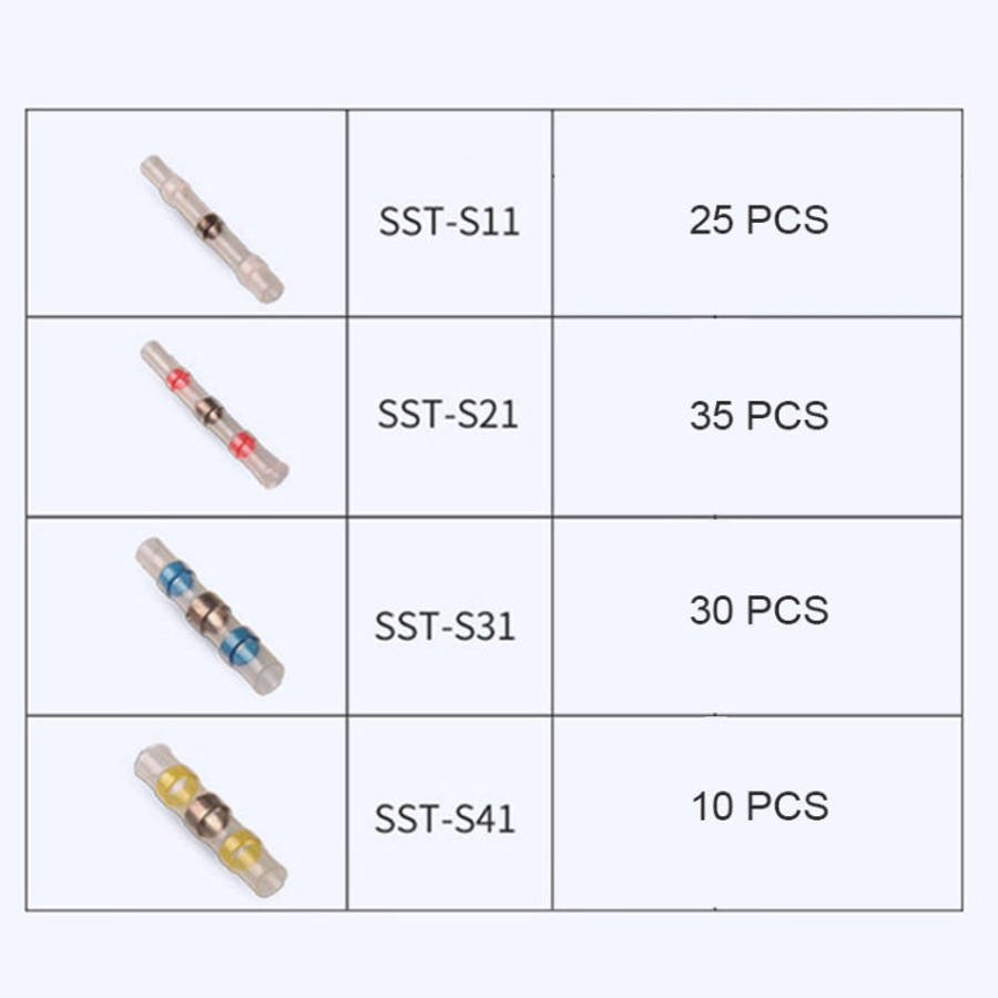 100 PCS / Box Professional Water Resistant Solder Ring Heat-shrinkable Tube, 100 PCS / Set