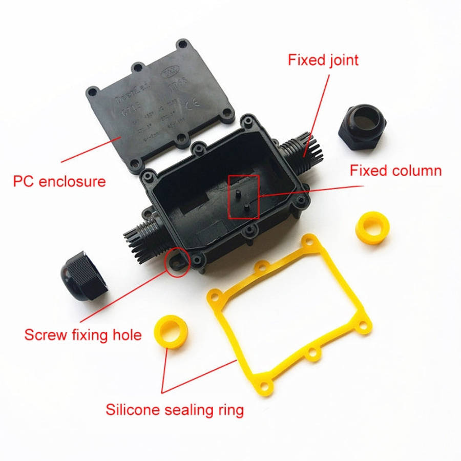 G713 IP68 Waterproof Four-way Junction Box for Protecting Circuit Board, G713-4P