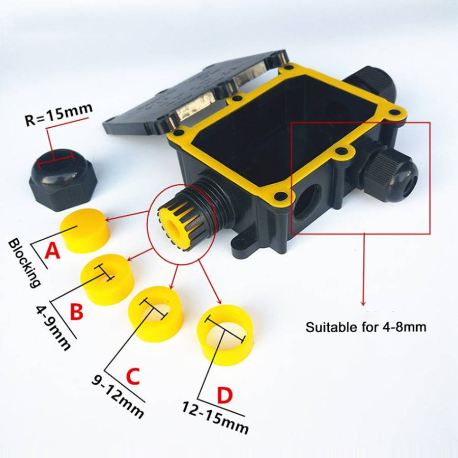 G713 IP68 Waterproof Four-way Junction Box for Protecting Circuit Board, G713-4P