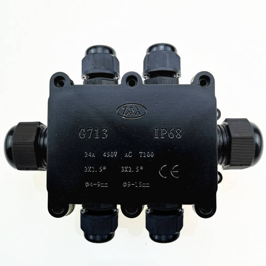 G713 IP68 Waterproof Six-way Junction Box for Protecting Circuit Board, G713-6P