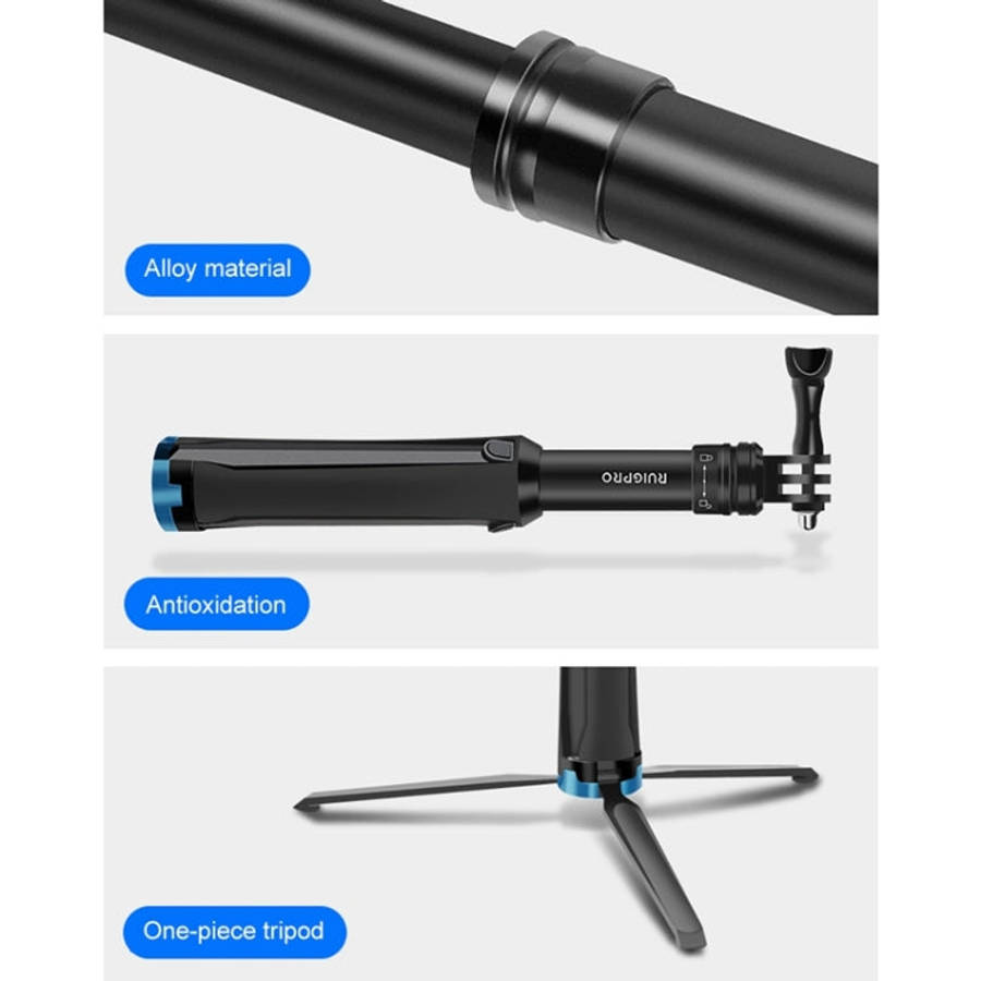 RUIGPRO One-piece Handheld Tripod Selfie Stick Telescopic Monopod Mount for DJI, Insta360, GoPro ...