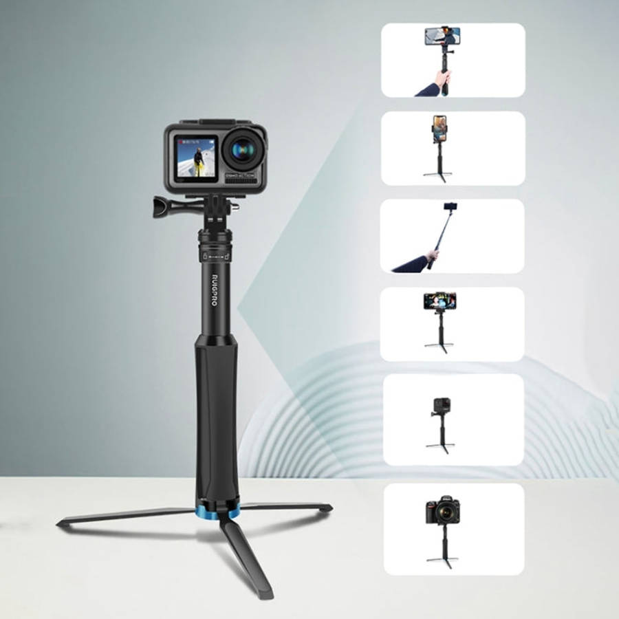 RUIGPRO One-piece Handheld Tripod Selfie Stick Telescopic Monopod Mount for DJI, Insta360, GoPro ...