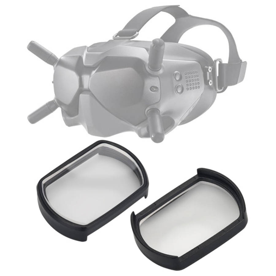 RCSTQ 2 PCS 550 Degree Myopia Glasses Lens Vision Correction Aspherical Lens for DJI FPV Goggles ...