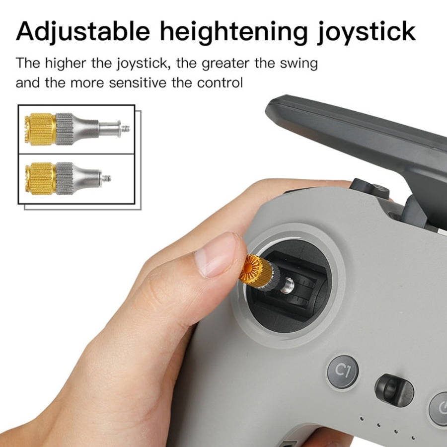 RCSTQ Two-color Retractable Thumb Rocker Joystick for DJI FPV Combo Drone Remote Control, For DJI...