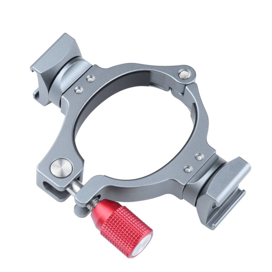 Stabilizer Extension Bracket Ring Adapter with Dual Cold Shoe Base for DJI OM4 / Osmo Mobile 3, B...