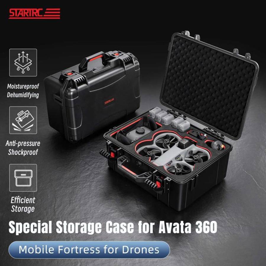 For DJI Avata 360 STARTRC Portable Waterproof Suitcase Motion-Sensing Fly Kit Storage Box, For DJ...