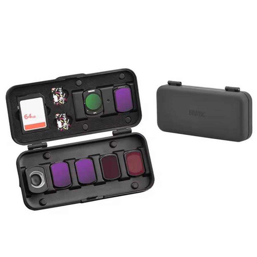BRDRC Storage Case for DJI Osmo Pocket 3 Filter, TF/SD Card, Wide-Angle & Macro Lens Organizer, F...