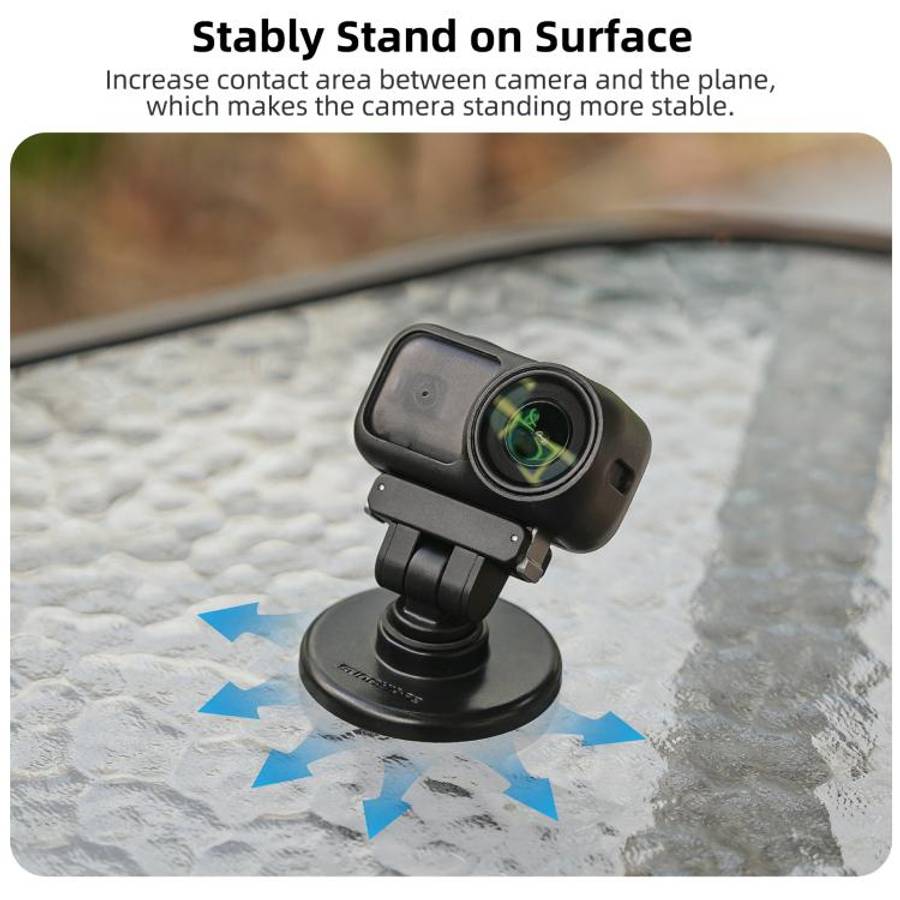Sunnylife Quick-Release Dual-Direction Magnetic Base Mount 1/4 180 Tilt Adjustable Tabletop Base ...