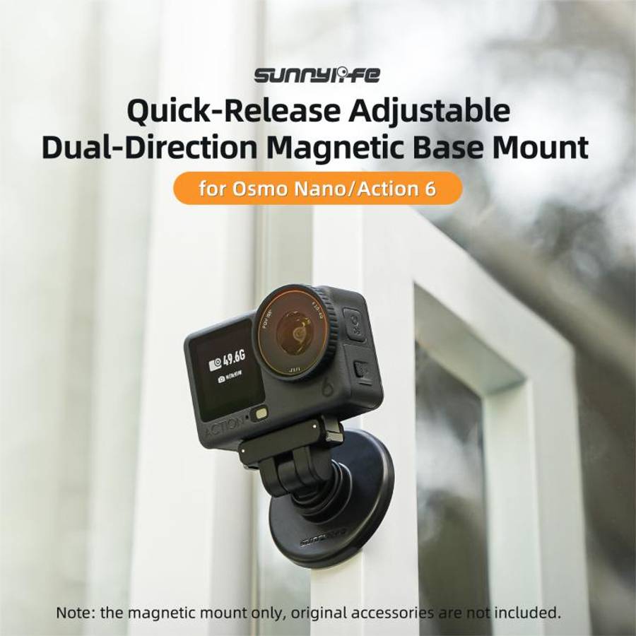 Sunnylife Quick-Release Dual-Direction Magnetic Base Mount 1/4 180 Tilt Adjustable Tabletop Base ...