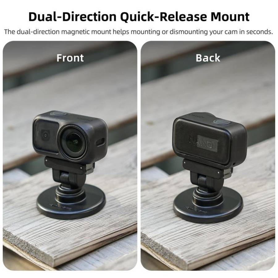 Sunnylife Quick-Release Dual-Direction Magnetic Base Mount 1/4 180 Tilt Adjustable Tabletop Base ...