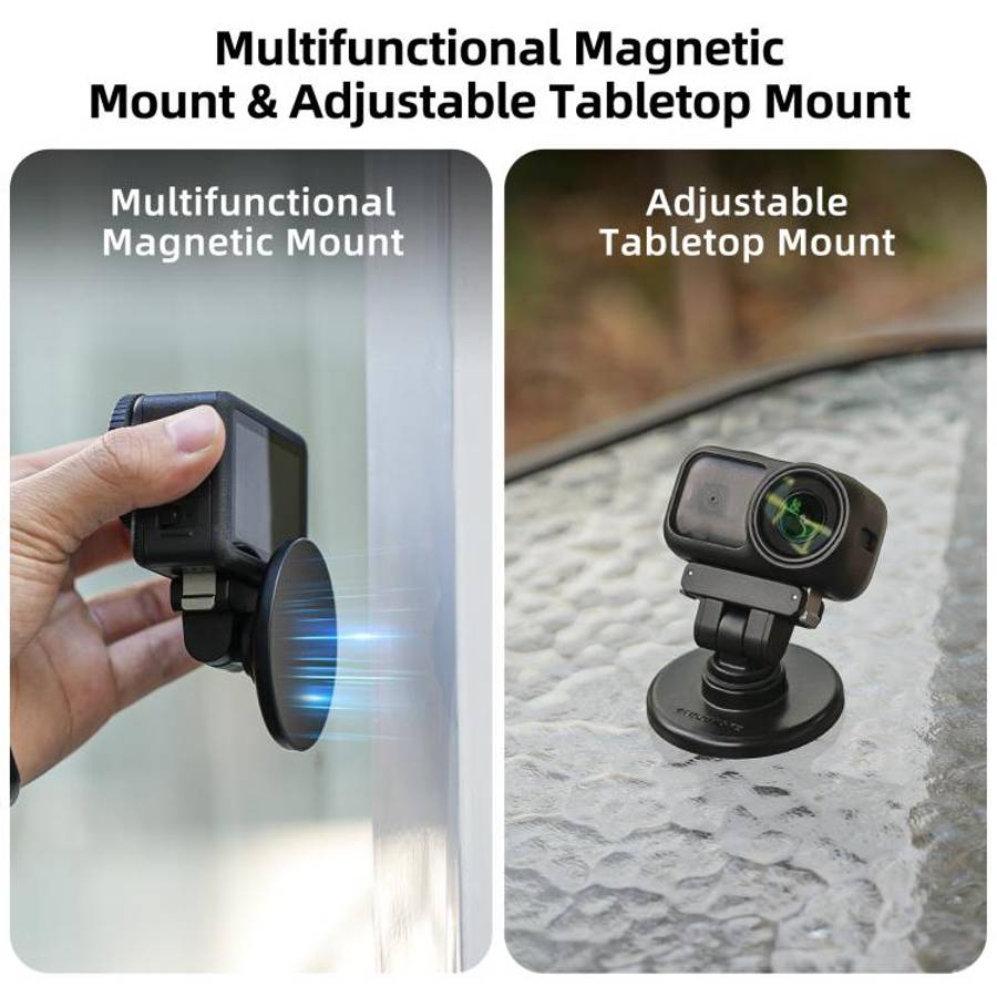 Sunnylife Quick-Release Dual-Direction Magnetic Base Mount 1/4 180 Tilt Adjustable Tabletop Base ...