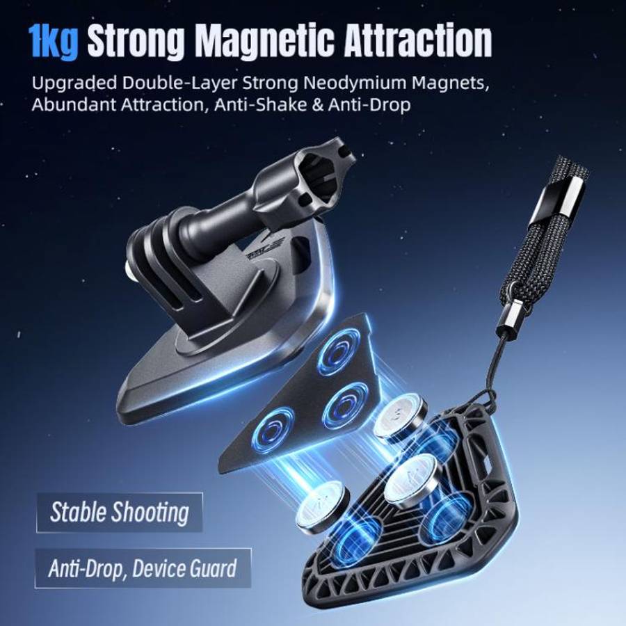 STARTRC Action Camera Magnetic Neck Mount Holder Vlog POV Neck Strap