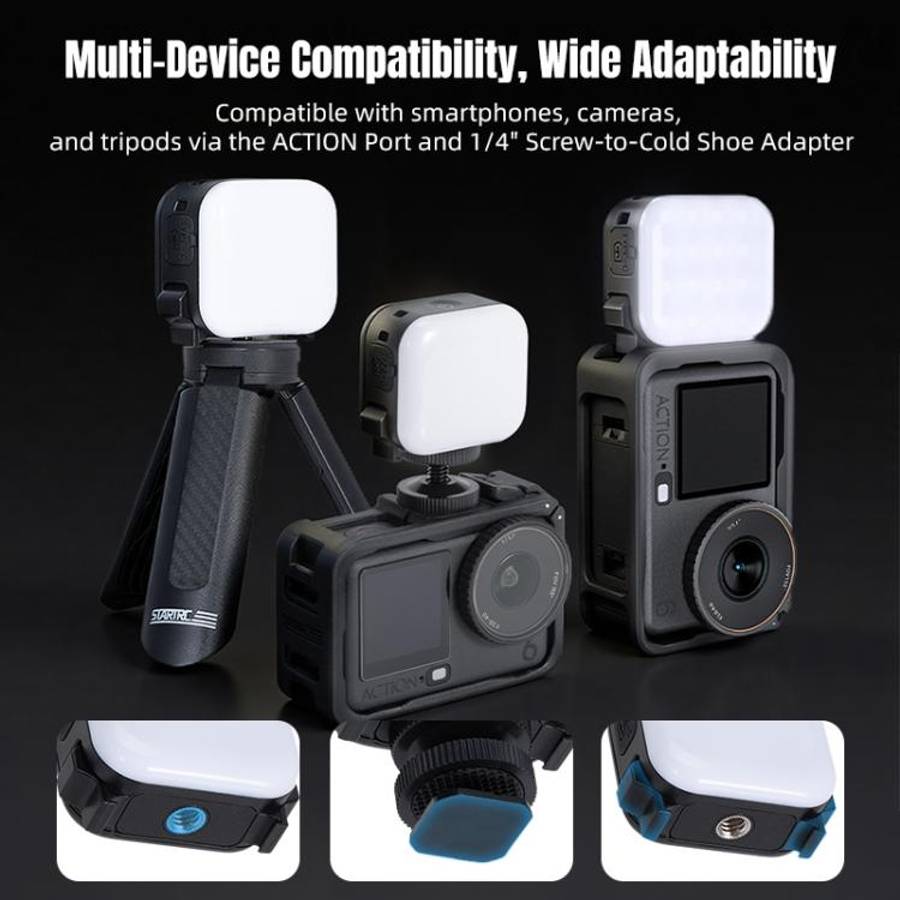For DJI Osmo Pocket 3 STARTRC Cat Ears Magnetic Three Colors LED Fill Light with Fixed Clamp, For...