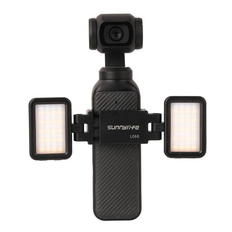 For DJI Osmo Pocket 3 Sunnylife Adjustable LED Video Light Quick-Release Fill Light Tri-Color Dim...