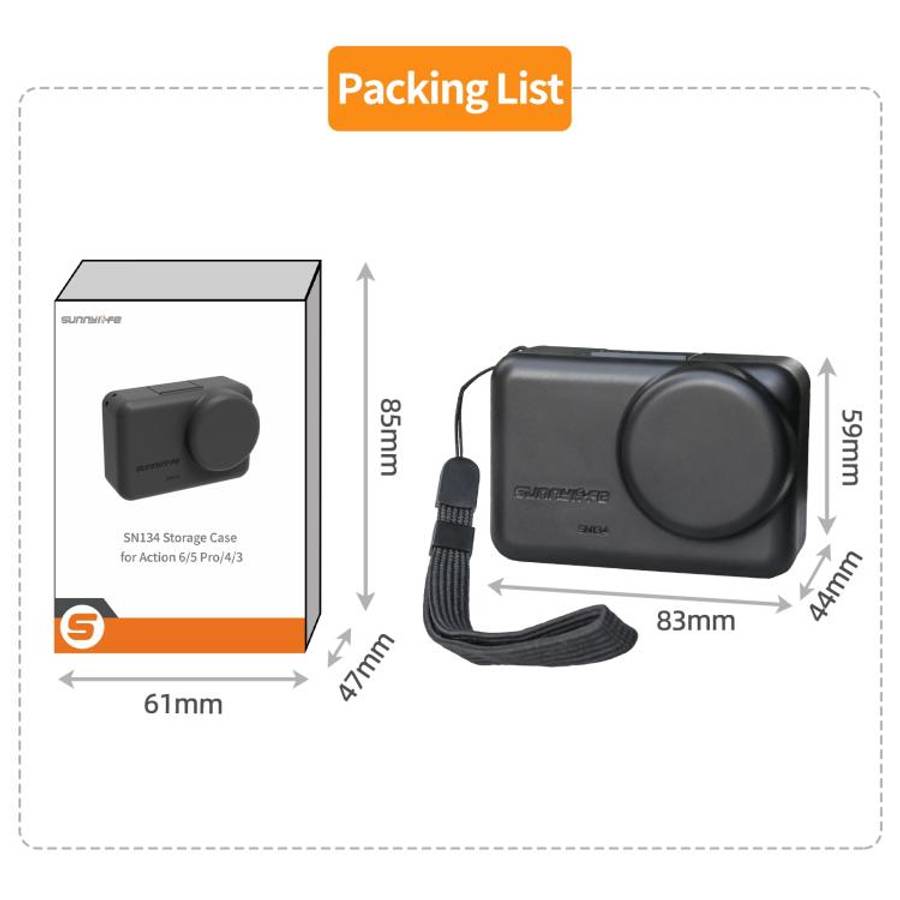 Sunnylife Portable Protective Cover Shock-proof Dust-proof Storage Box with Lanyard for DJI Osmo ...