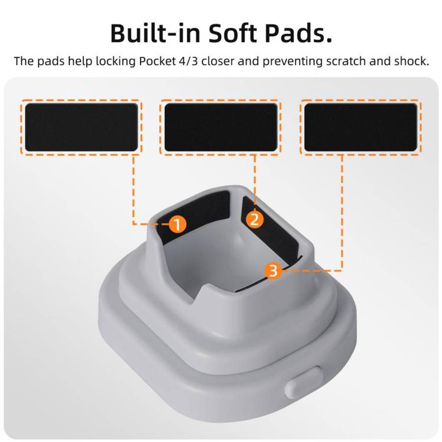 For DJI Osmo Pocket 4 / 3 Sunnylife Detachable Car & Desktop Base Stand Base Desktop Stabilizer S...