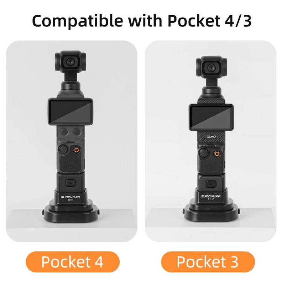 For DJI Osmo Pocket 4 / 3 Sunnylife Detachable Car & Desktop Base Stand Base Desktop Stabilizer S...