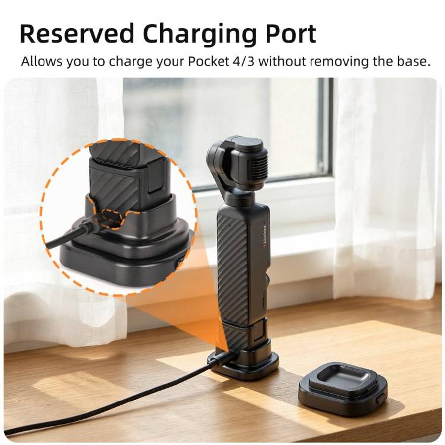 For DJI Osmo Pocket 4 / 3 Sunnylife Detachable Car & Desktop Base Stand Base Desktop Stabilizer S...