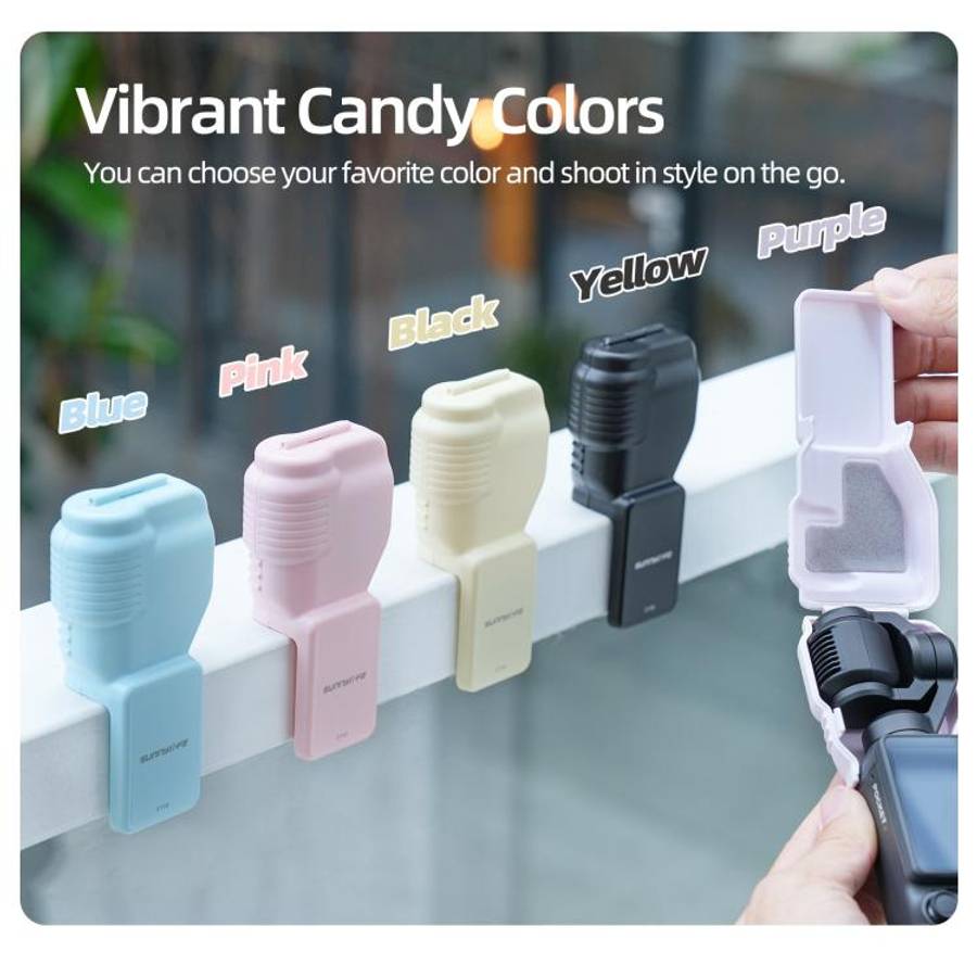 For DJI Osmo Pocket 4 Sunnylife Colorful Gimbal Cover Camera Protector Screen Guard Shield