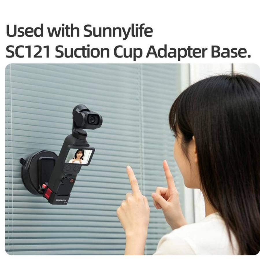 For DJI Osmo Pocket 4 / 3 Sunnylife Quick-Release Magnetic Mount Tabletop Base Plastic Bracket An...