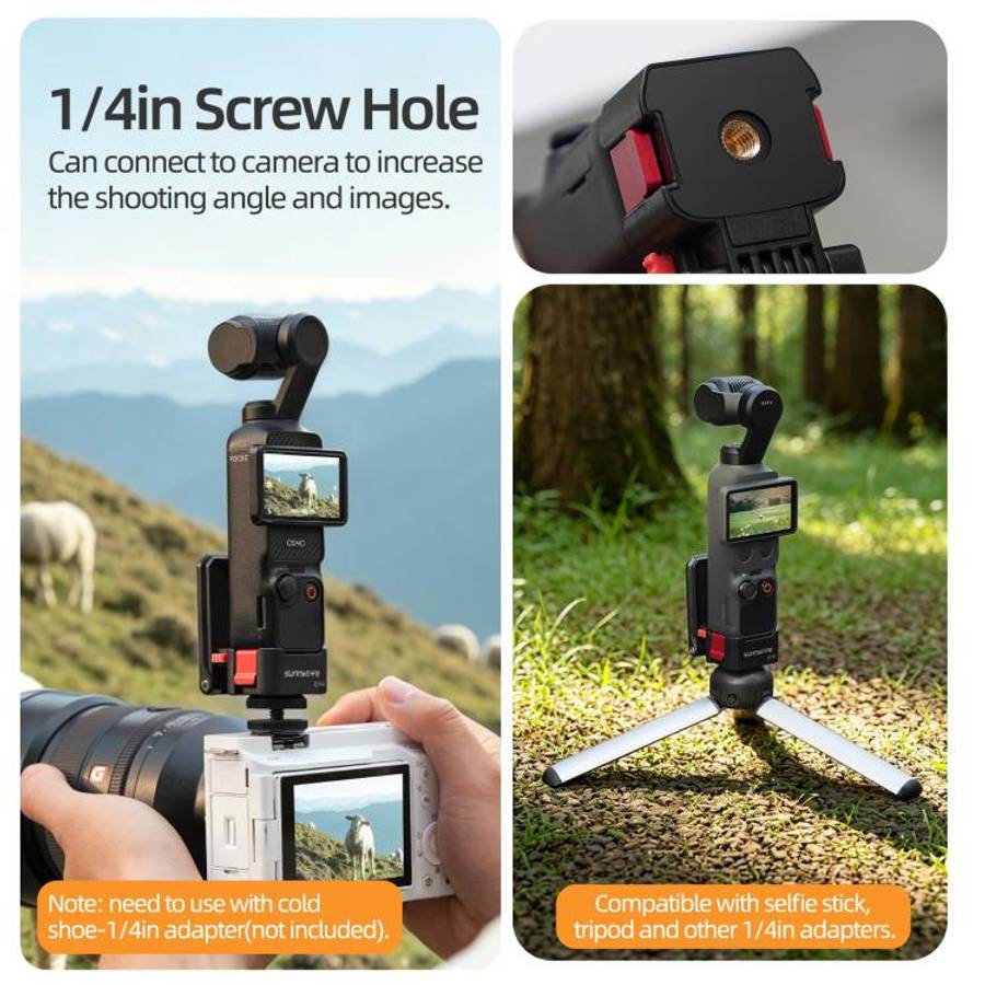 For DJI Osmo Pocket 4 / 3 Sunnylife Quick-Release Magnetic Mount Tabletop Base Plastic Bracket An...