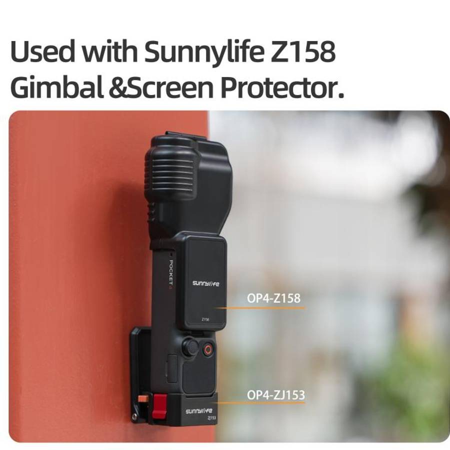For DJI Osmo Pocket 4 / 3 Sunnylife Quick-Release Magnetic Mount Tabletop Base Plastic Bracket An...