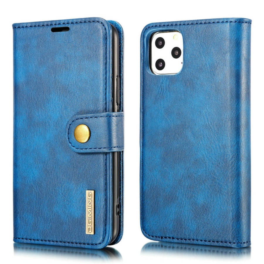 DG.MING Crazy Horse Texture Flip Detachable Magnetic Leather Case with Holder & Card Slots & Wall...