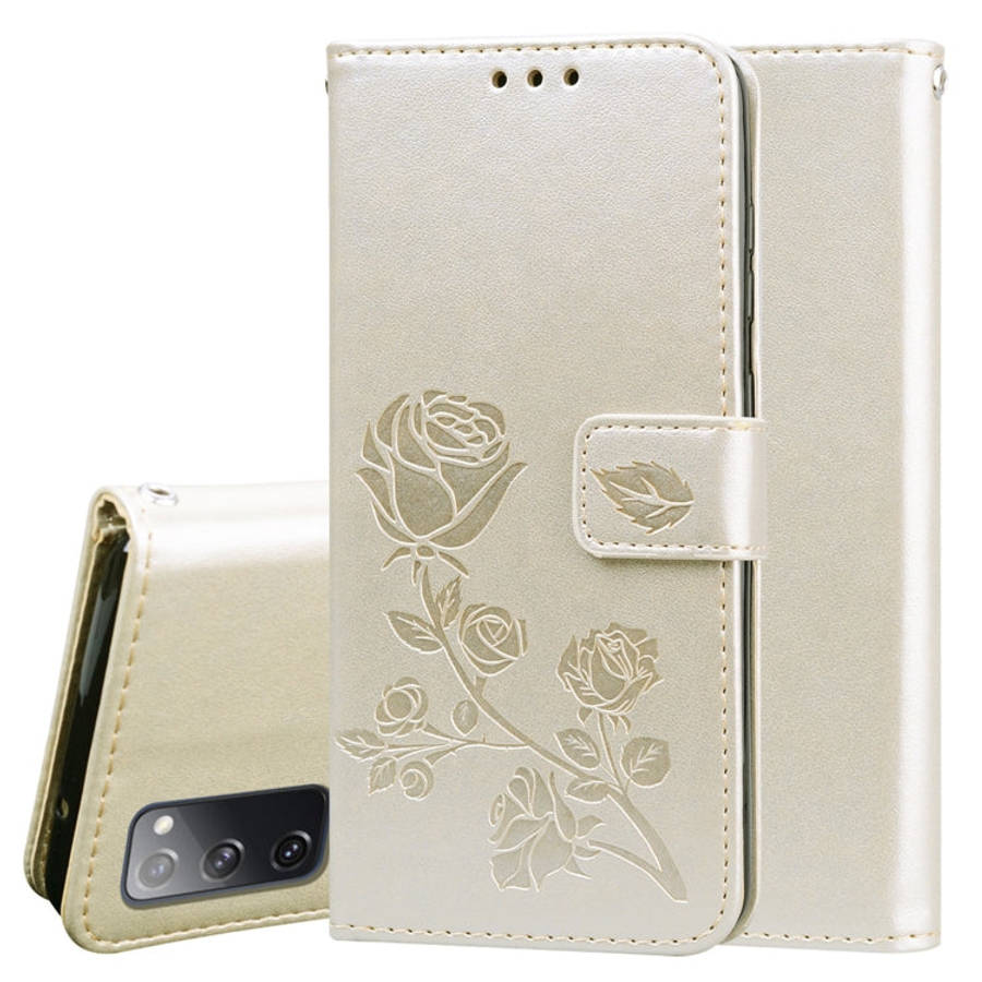 Rose Embossed Horizontal Flip PU Leather Case with Holder & Card Slots & Wallet, For Huawei Y6p, ...