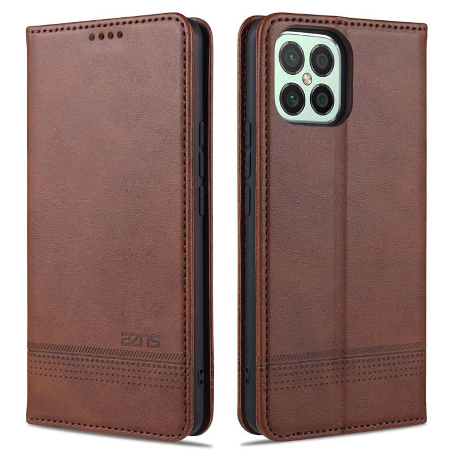 AZNS Magnetic Calf Texture Horizontal Flip Leather Case with Card Slots & Holder & Wallet, For Hu...