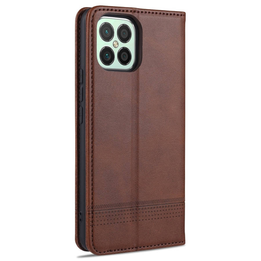 AZNS Magnetic Calf Texture Horizontal Flip Leather Case with Card Slots & Holder & Wallet, For Hu...