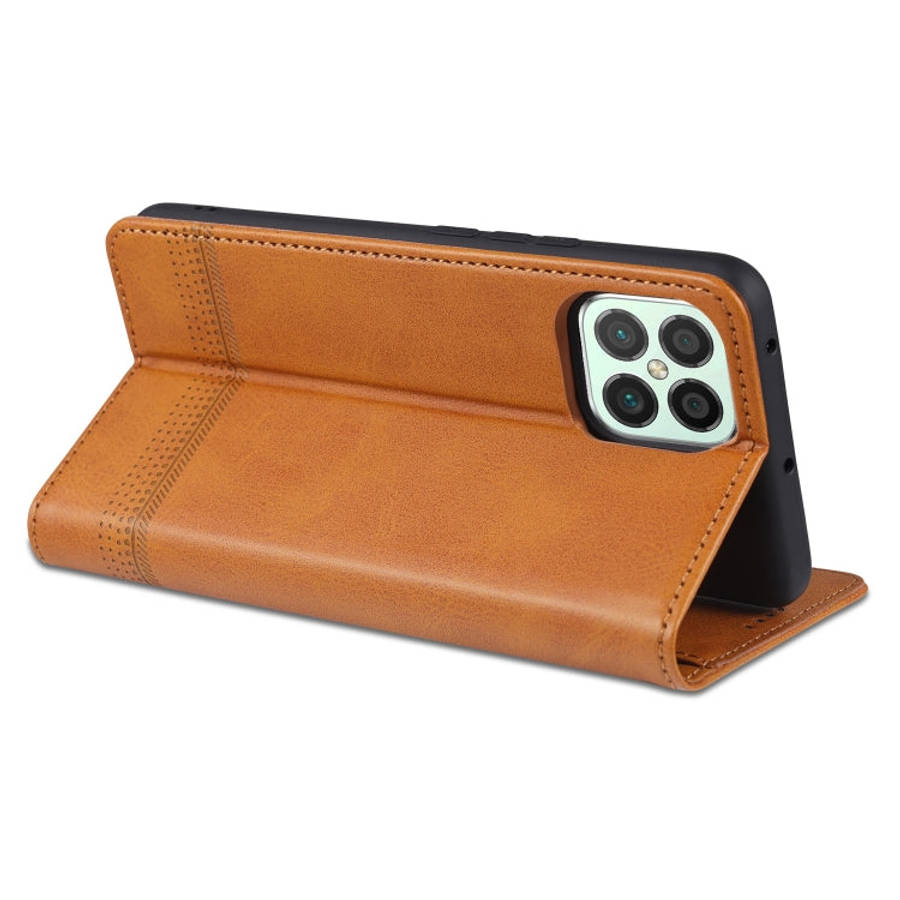 AZNS Magnetic Calf Texture Horizontal Flip Leather Case with Card Slots & Holder & Wallet, For Hu...
