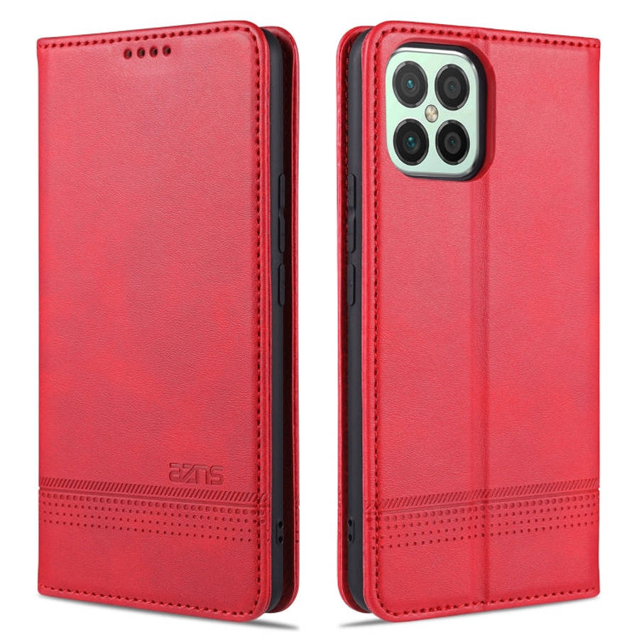 AZNS Magnetic Calf Texture Horizontal Flip Leather Case with Card Slots & Holder & Wallet, For Hu...