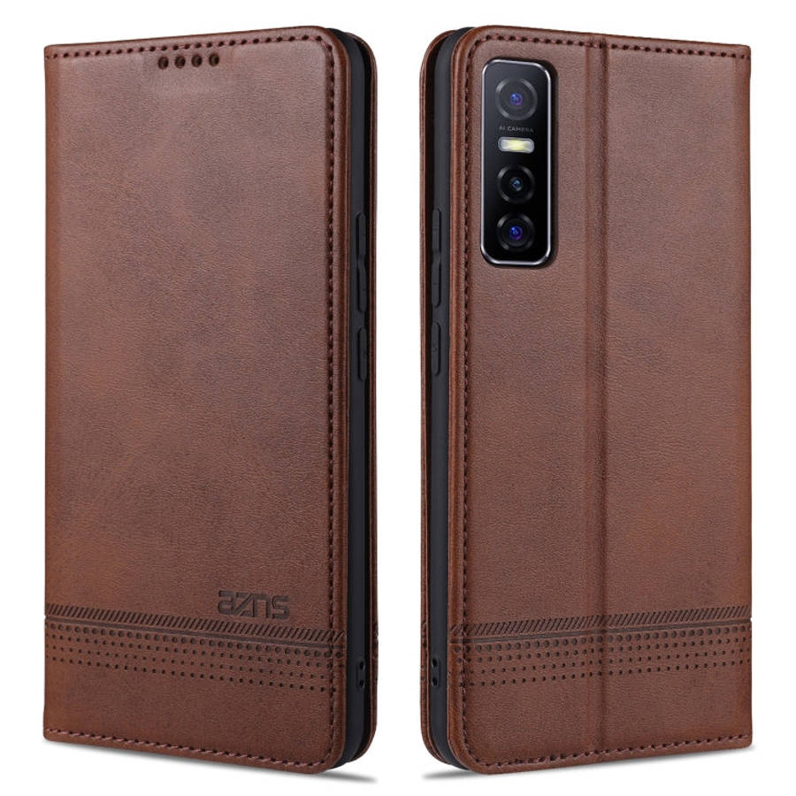AZNS Magnetic Calf Texture Horizontal Flip Leather Case with Card Slots & Holder & Wallet, For Hu...
