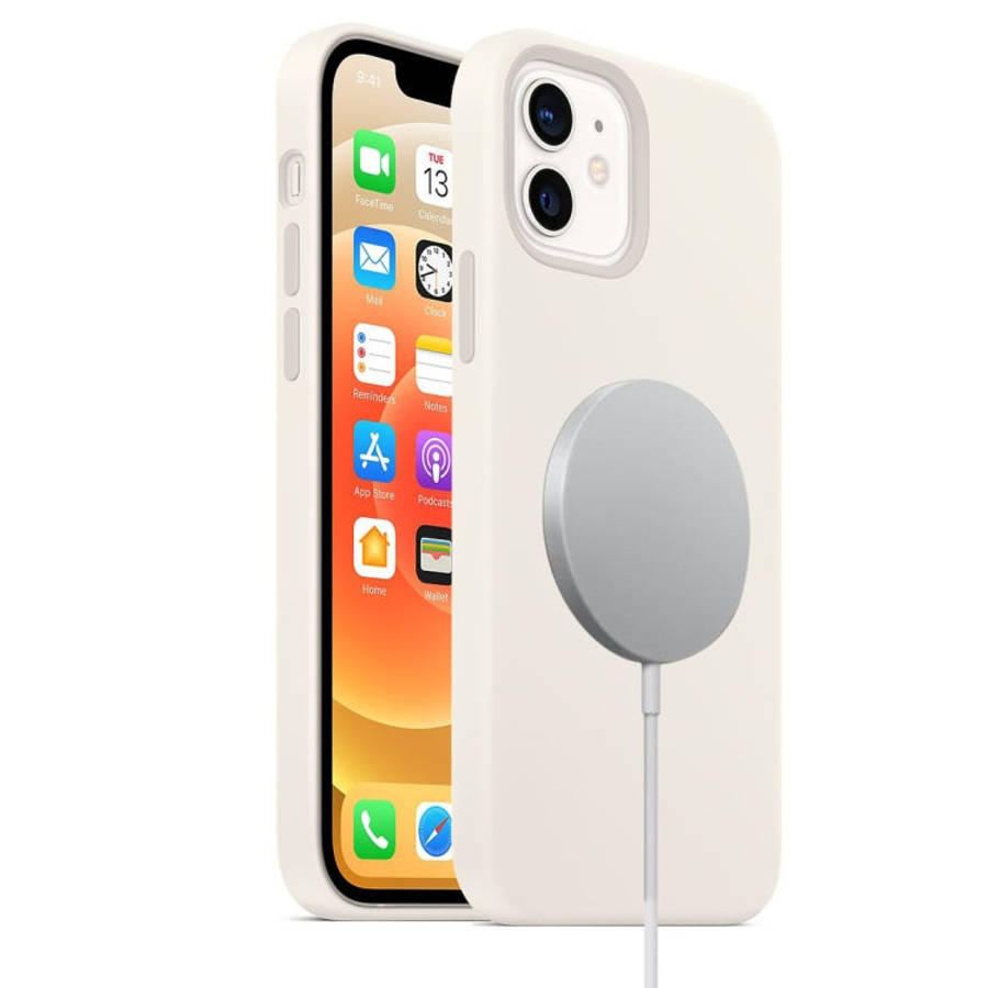 Magnetic Liquid Silicone Full Coverage Shockproof Case with Magsafe Charging Magnet, For iPhone 1...