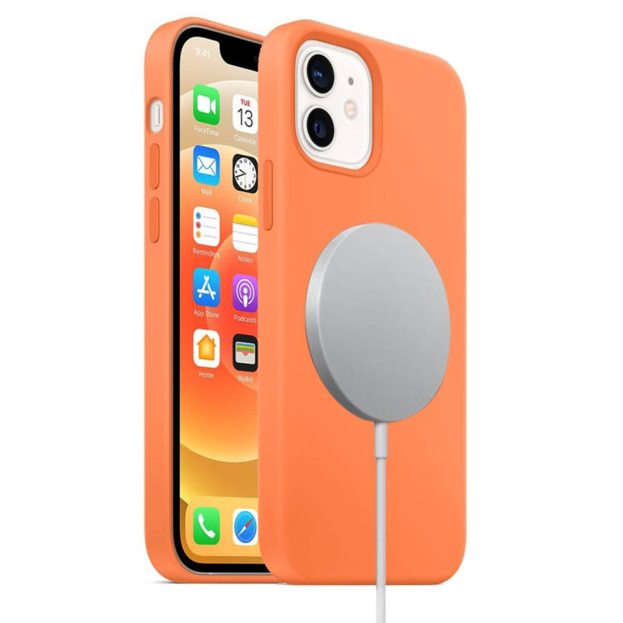 Magnetic Liquid Silicone Full Coverage Shockproof Case with Magsafe Charging Magnet, For iPhone 1...