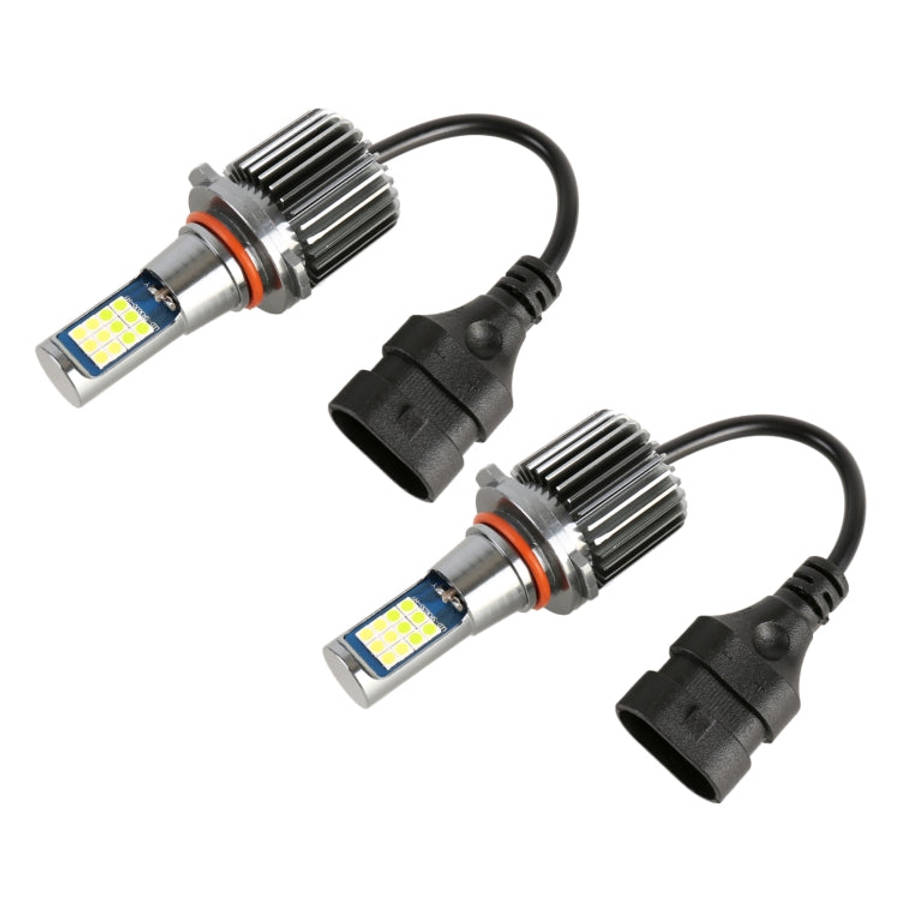 2 PCS DC12-24V / 10.5W Car Double Colors Fog Lights with 24LEDs SMD-3030 & Constant Current, Box ...