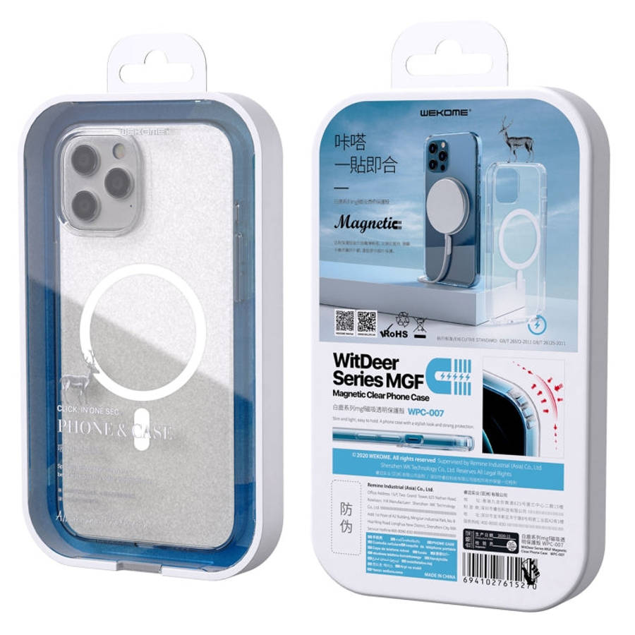 WK WPC-007 iDeal Series Magsafe Case Magnetic Ring All-inclusive Clear TPU Transparent Shockproof...