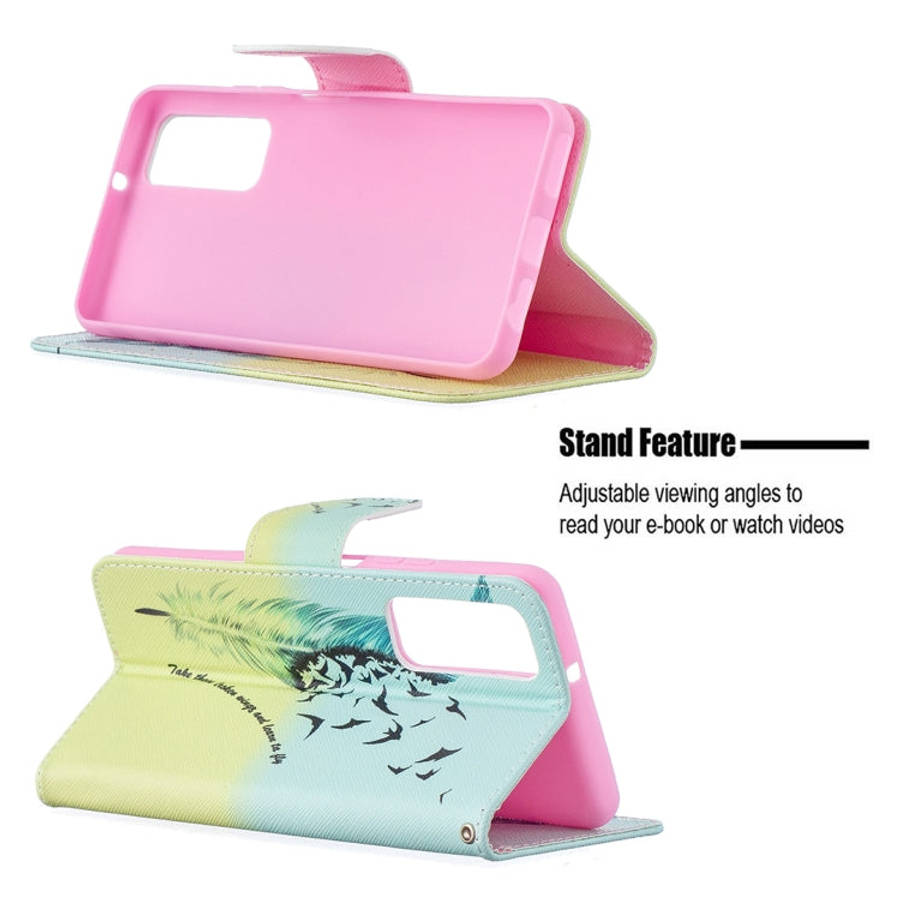 Colored Drawing Pattern Horizontal Flip Leather Case with Holder & Card Slots & Wallet, For Huawe...