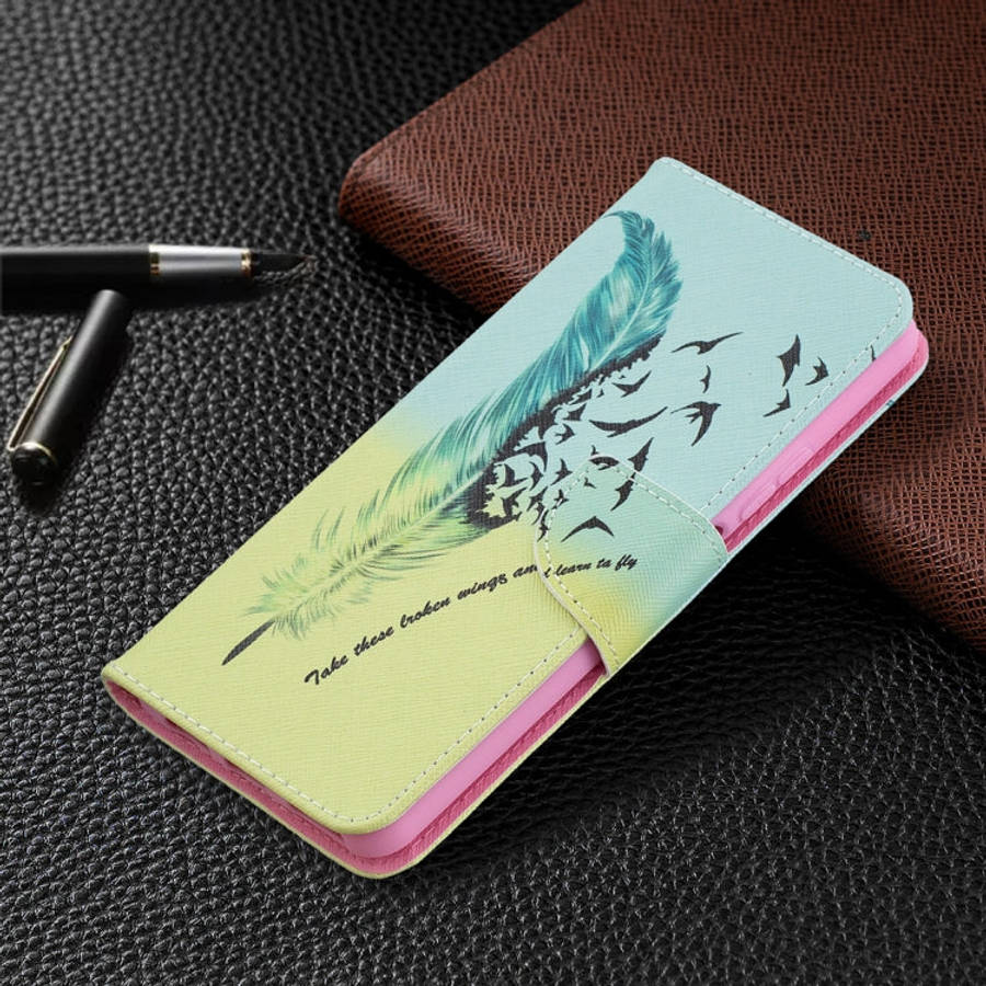 Colored Drawing Pattern Horizontal Flip Leather Case with Holder & Card Slots & Wallet, For Huawe...