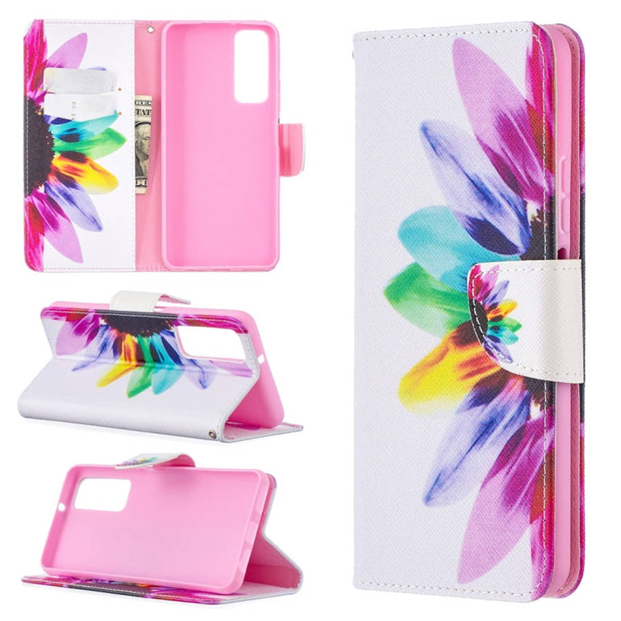 Colored Drawing Pattern Horizontal Flip Leather Case with Holder & Card Slots & Wallet, For Huawe...