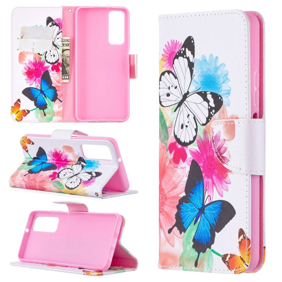 Colored Drawing Pattern Horizontal Flip Leather Case with Holder & Card Slots & Wallet, For Huawe...