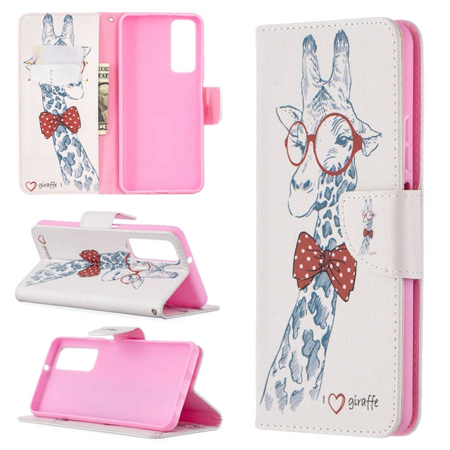 Colored Drawing Pattern Horizontal Flip Leather Case with Holder & Card Slots & Wallet, For Huawe...