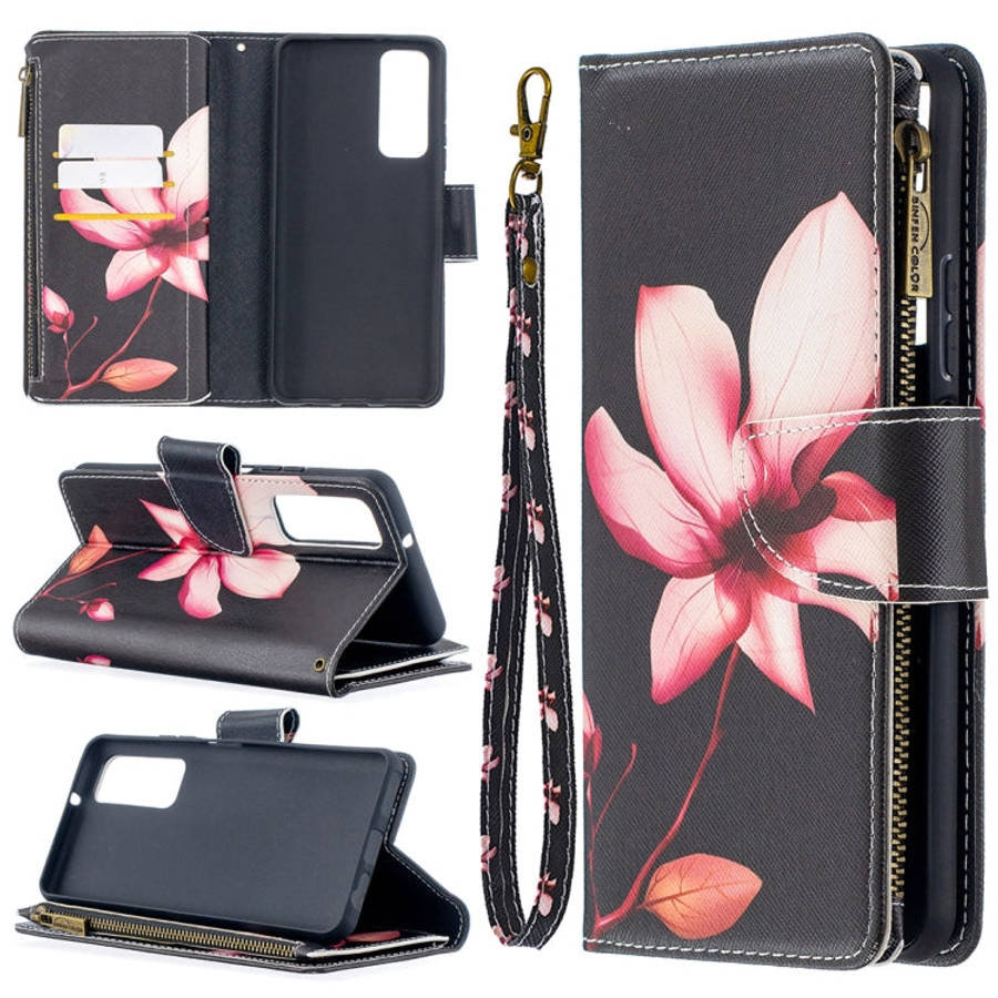 Colored Drawing Pattern Zipper Horizontal Flip Leather Case with Holder & Card Slots & Wallet, Fo...