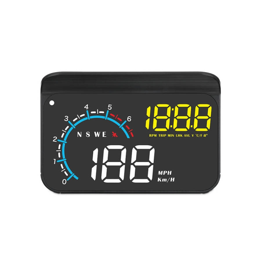 M12 OBD2 + GPS Mode Car Head-up Display HUD Overspeed / Speed / Water Temperature / Low Voltage /...