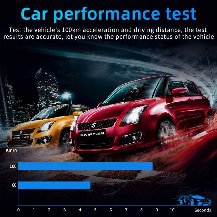 M12 OBD2 + GPS Mode Car Head-up Display HUD Overspeed / Speed / Water Temperature / Low Voltage /...